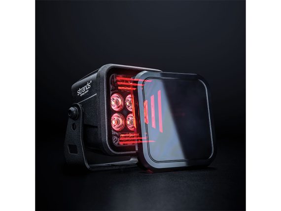 S-809255_003.JPG Strands Dark Knight Fortex darba lukturis, sarkans, 9-36V, kods S-809255 S-809255 OE