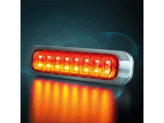 S-850417_001.JPG Dark Knight LED aizmugurējais lukturis, tonēts stikls, 129,2×118 mm, 12-24V, S-850417 S-850417 OE