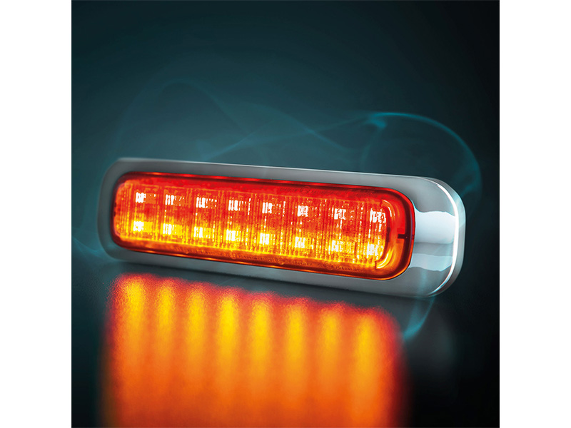 Dark Knight LED aizmugurējais lukturis, tonēts stikls, 129,2×118 mm, 12-24V, S-850417 S-850417 OE 