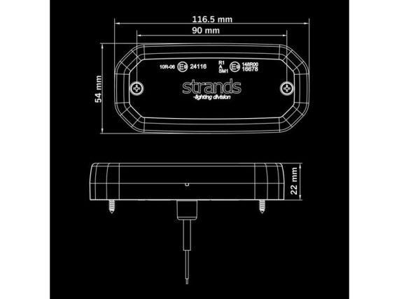 S-850451_008.JPG Gabarīta gaisma LED, balta FOR9T Scale, STRANDS S-850451 OE