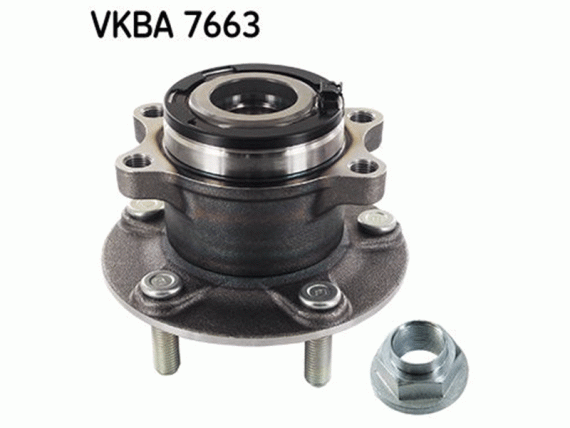 VKBA7663_001.GIF Riteņa gultņa komplekts SKF, aizmugurējā ass, CITROEN, MITSUBISHI, PEUGEOT, VKBA7663 VKBA7663 OE 1609910580