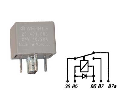 Switch relay WEH-20401003 OE 