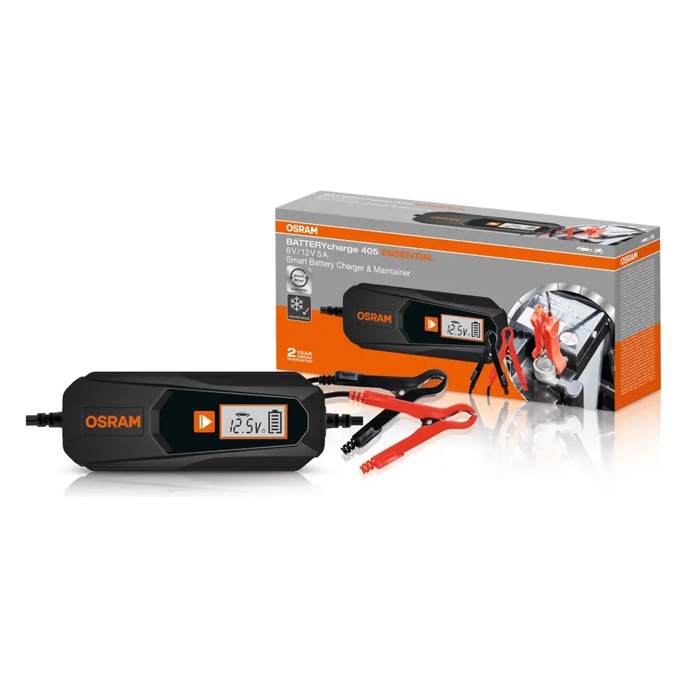 Akumulatora lādētājs OSRAM BATTERYcharge 405 ESSENTIAL, 6/12 V, 5 A OOEBCS405ESN OE OEBCS405ESN