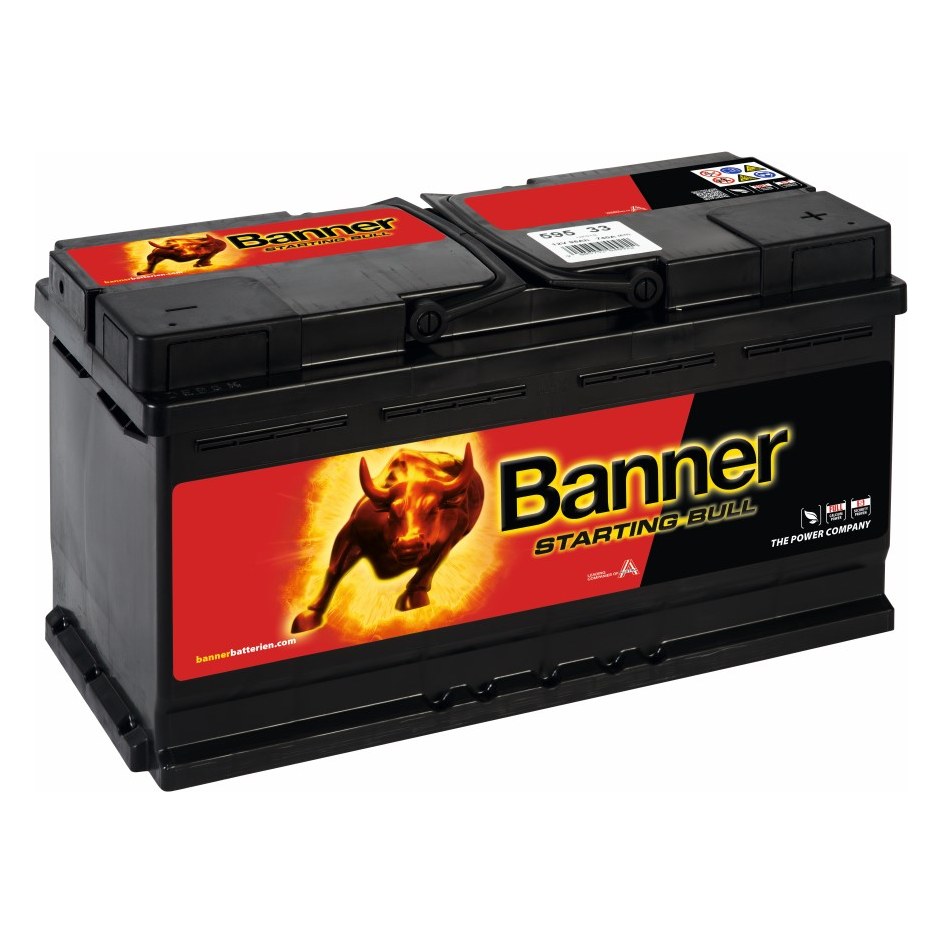 Akumulators BANNER Starting Bull 95 Ah 740 A 354×175×190 mm -/+ BA59533 OE 59533