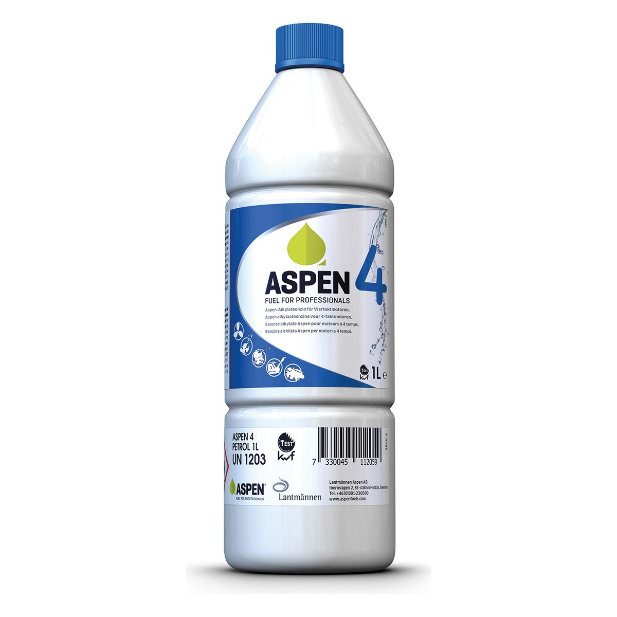 Alkilāta benzīns četrtaktu dzinējiem ASPEN 4, 1 l A4T-1 OE A4T-1