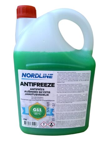 Antifrīzs NORDLINE G11, zaļš, -35 °C, 4 kg
