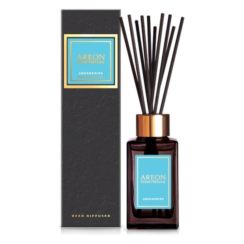 Aromātiskais difuzors ar kociņiem AREON Black Aquamarine, 85 ml ARESTICKSBL04/85 OE ARESTICKSBL04-85