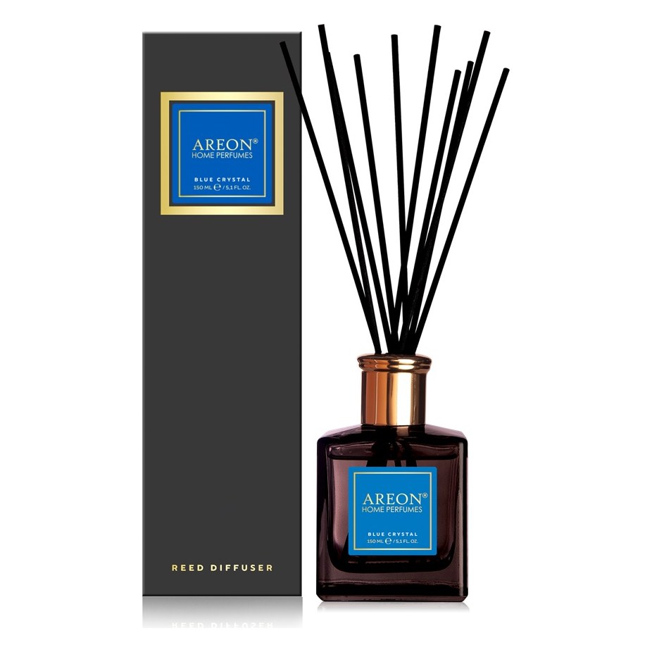 Aromātiskais difuzors ar kociņiem AREON Black Blue Crystal, 150 ml ARESTICKSBL06/150 OE ARESTICKSBL06-150