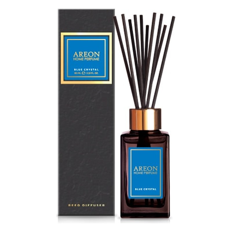 Aromātiskais difuzors ar kociņiem AREON Black Blue Crystal, 85 ml ARESTICKSBL06/85 OE ARESTICKSBL06-85