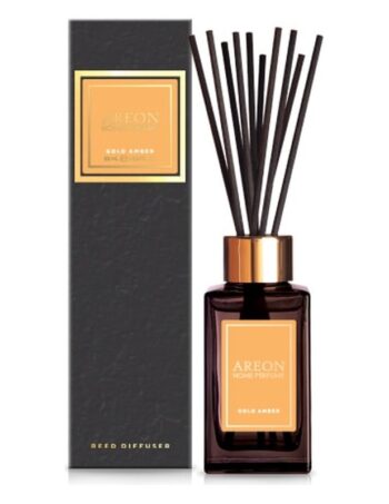 Aromātiskais difuzors ar kociņiem AREON Black Gold Amber, 85 ml