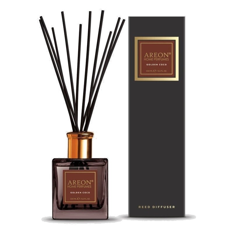 Aromātiskais difuzors ar kociņiem AREON Black Golden Coco, 150 ml ARESTICKSBL11/150 OE ARESTICKSBL11-150