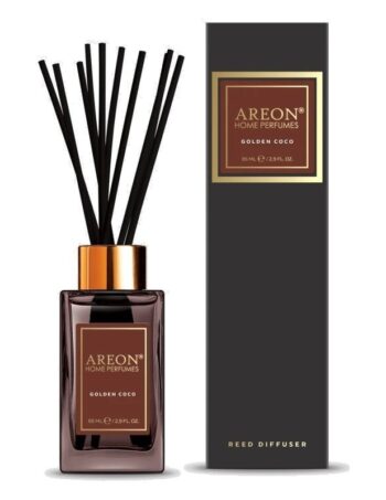 Aromātiskais difuzors ar kociņiem AREON Black Golden Coco, 85 ml