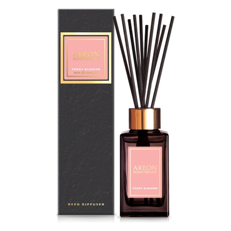 Aromātiskais difuzors ar kociņiem AREON Black Peony Blossom, 85 ml ARESTICKSBL08/85 OE ARESTICKSBL08-85