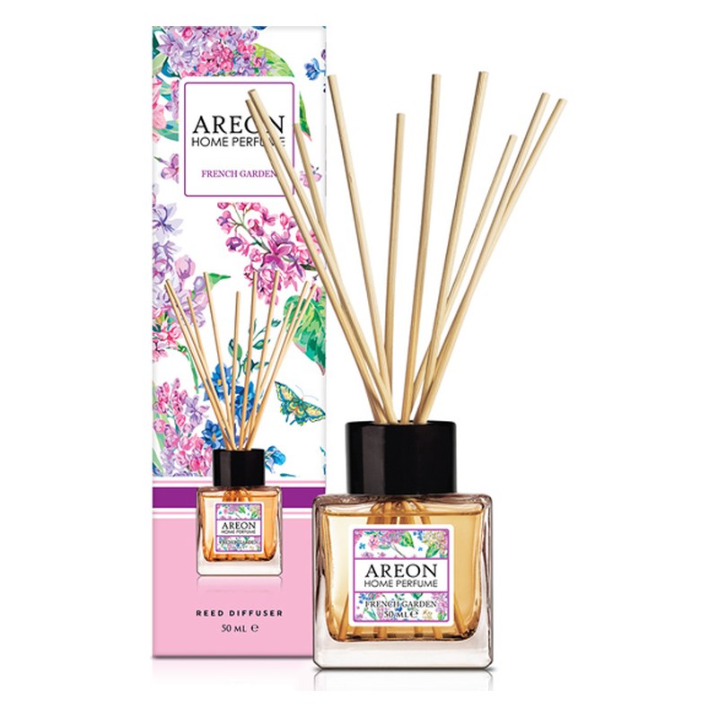 Aromātiskais difuzors ar kociņiem AREON Botanic French Garden, 50 ml ARESTICKSBHP01 OE ARESTICKSBHP01