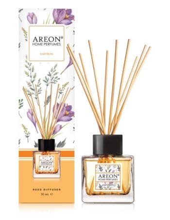 Aromātiskais difuzors ar kociņiem AREON Botanic Saffron, 50 ml