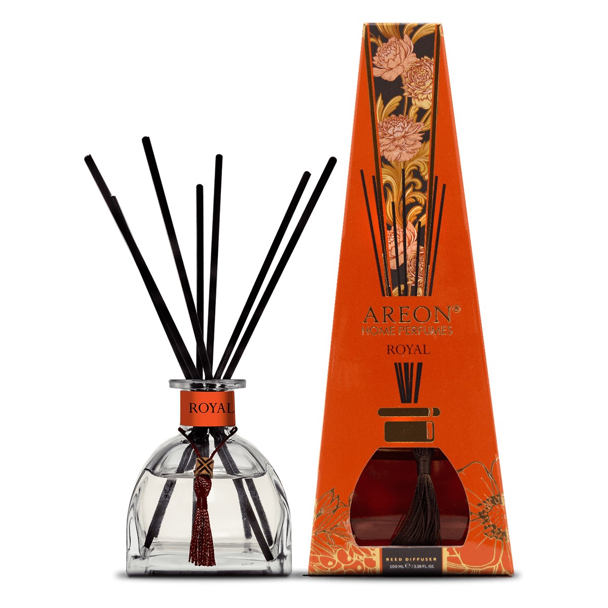 Aromātiskais difuzors ar kociņiem AREON Exclusive Royal, 100 ml ARESTICKSHPH01 OE ARESTICKSHPH01