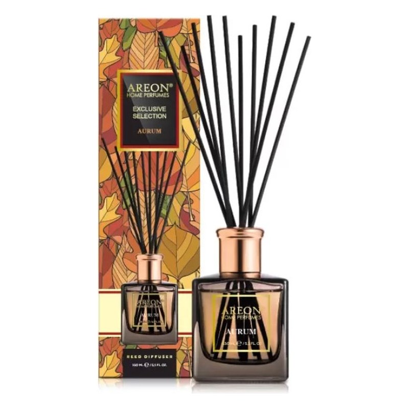 Aromātiskais difuzors ar kociņiem AREON Exclusive Selection Aurum, 150 ml ARESTICKSHPE01 OE ARESTICKSHPE01