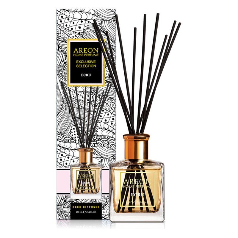 Aromātiskais difuzors ar kociņiem AREON Exclusive Selection Ecru, 150 ml ARESTICKSHPE03 OE ARESTICKSHPE03
