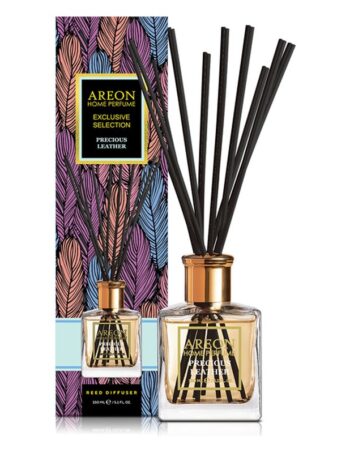 Aromātiskais difuzors ar kociņiem AREON Exclusive Selection Precious Leather, 150 ml