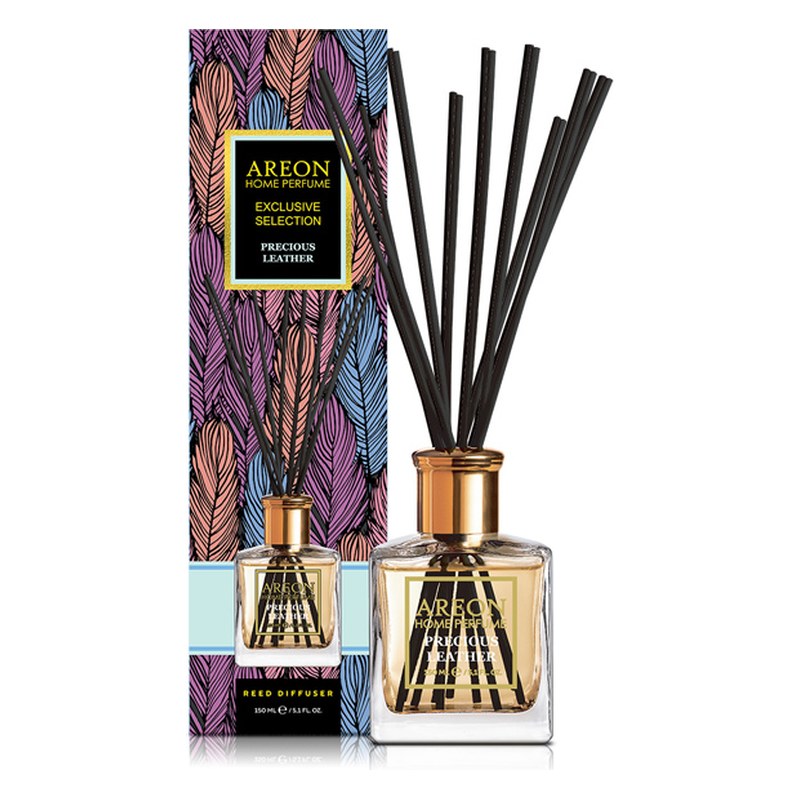 Aromātiskais difuzors ar kociņiem AREON Exclusive Selection Precious Leather, 150 ml ARESTICKSHPE02 OE ARESTICKSHPE02