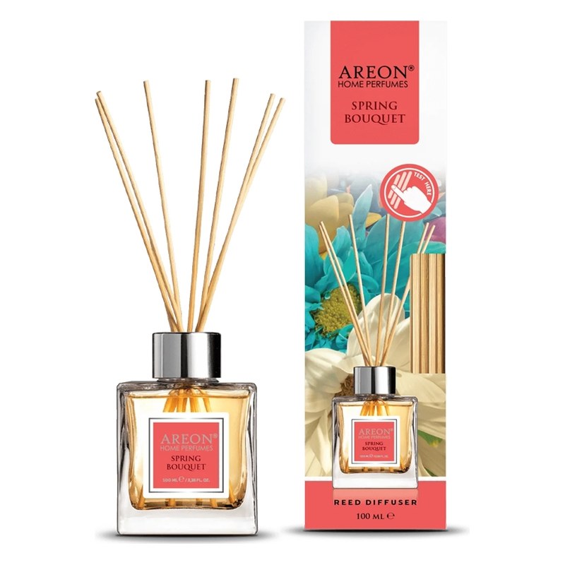 Aromātiskais difuzors ar kociņiem AREON Home Perfume Spring Bouquet, 100 ml ARESTICKSHPA06 OE ARESTICKSHPA06