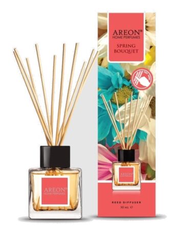 Aromātiskais difuzors ar kociņiem AREON Home Perfume Spring Bouquet, 50 ml