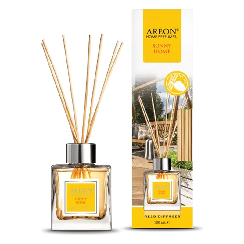 Aromātiskais difuzors ar kociņiem AREON Home Perfume Sunny Home, 100 ml ARESTICKSHPA01 OE ARESTICKSHPA01