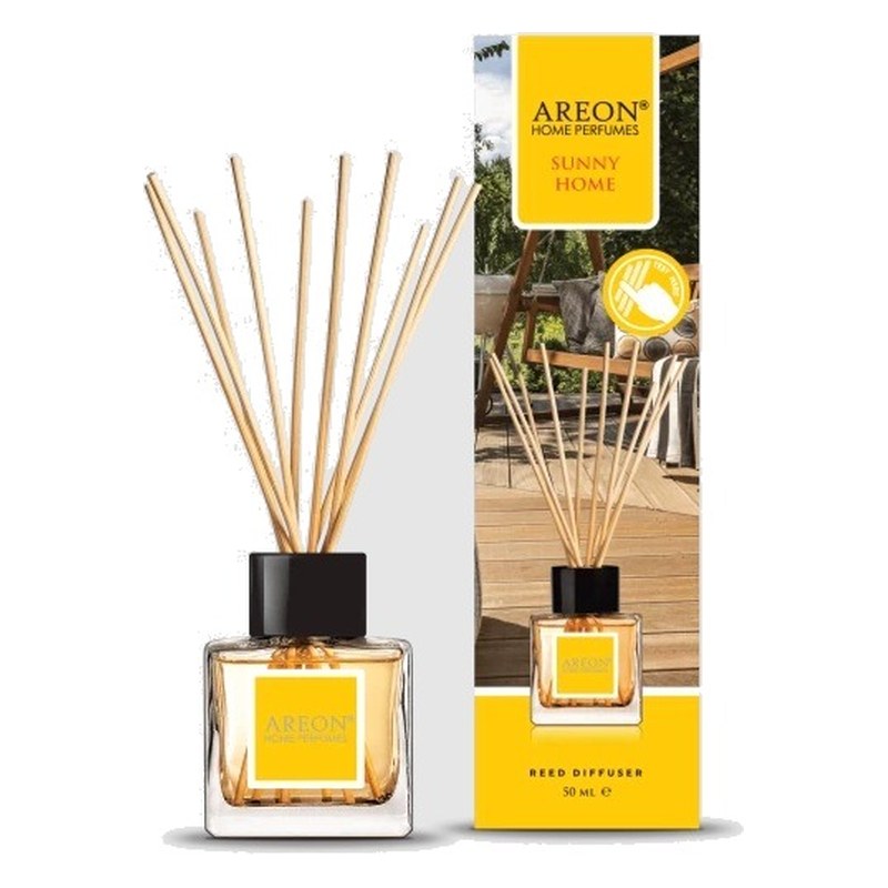 Aromātiskais difuzors ar kociņiem AREON Home Perfume Sunny Home, 50 ml ARESTICKSHP1 OE ARESTICKSHP1