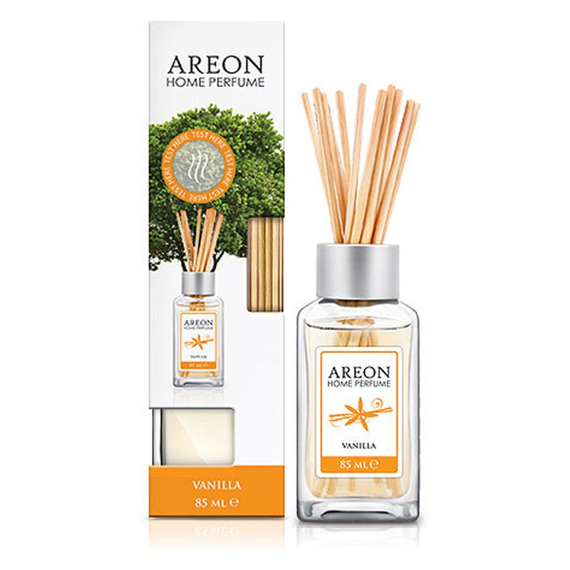 Aromātiskais difuzors ar kociņiem AREON Home Perfume Vanilla, 85 ml ARESTICKS04/85 OE ARESTICKS04-85