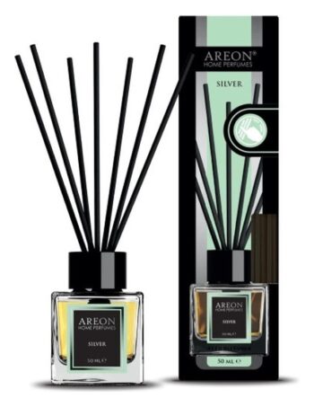 Aromātiskais difuzors ar kociņiem AREON Lux Silver, 50 ml