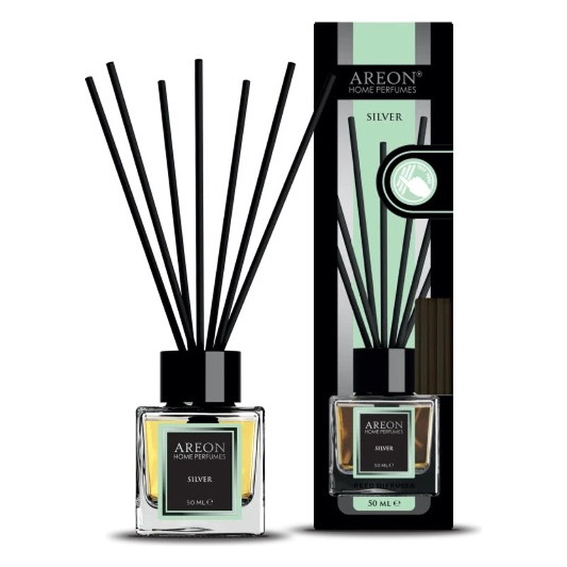 Aromātiskais difuzors ar kociņiem AREON Lux Silver, 50 ml ARESTICKSRDS02 OE ARESTICKSRDS02