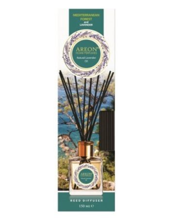Aromātiskais difuzors ar kociņiem AREON Mediterranean Forest & Natural Lavender, 150 ml