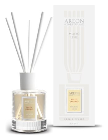 Aromātiskais difuzors ar kociņiem AREON Moon Line White Orchid, 120 ml