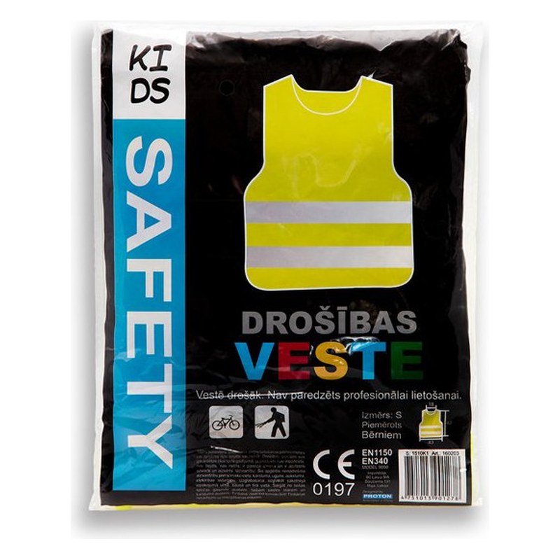 Atstarojošā drošības veste bērniem PROTON SAFETY KIDS, izmērs S