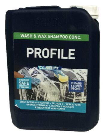 Autošampūna koncentrāts ar vasku CONCEPT PROFILE WASH & WAX, 5 l