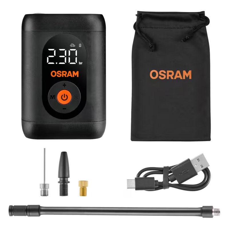 Bezvadu riepu kompresors OSRAM TYREinflate 1600 ESSENTIAL ar akumulatoru OOTIR1600ESN OE OTIR1600ESN