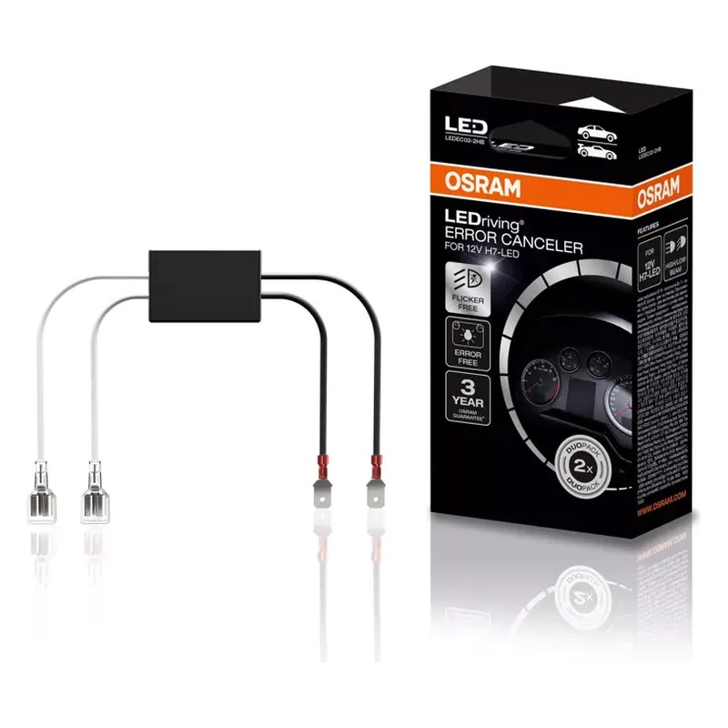 CANBUS vadības bloku pāris OSRAM LEDriving LEDEC02 H7 LED spuldzēm OLEDEC02-2HB OE LEDEC02-2HB