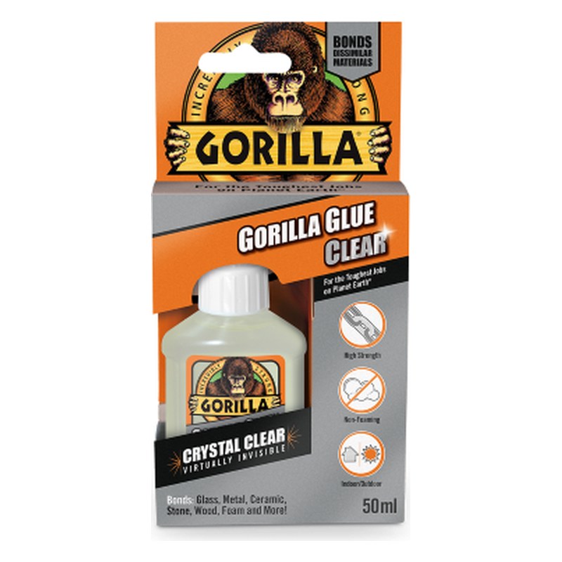 Caurspīdīga universālā līme Gorilla Glue Clear, 50 ml GOR1244002 OE Gorilla Glue Clear