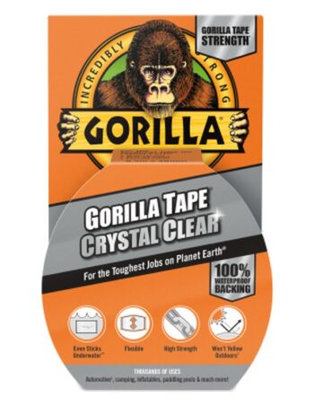 Caurspīdīga līmlente Gorilla Tape Crystal Clear, 8,2 m