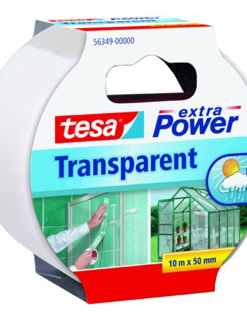 Caurspīdīga līmlente tesa extra Power Transparent, 10 m x 50 mm