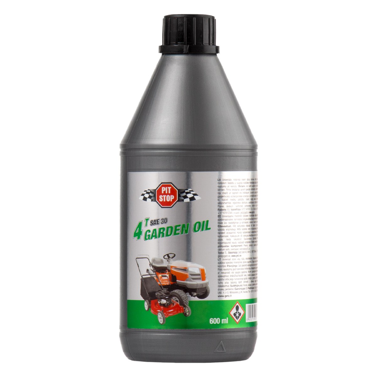 Četrtaktu dārza tehnikas eļļa PITSTOP 4T, SAE 30, 600 ml PST-4T-06 OE PST-4T-06