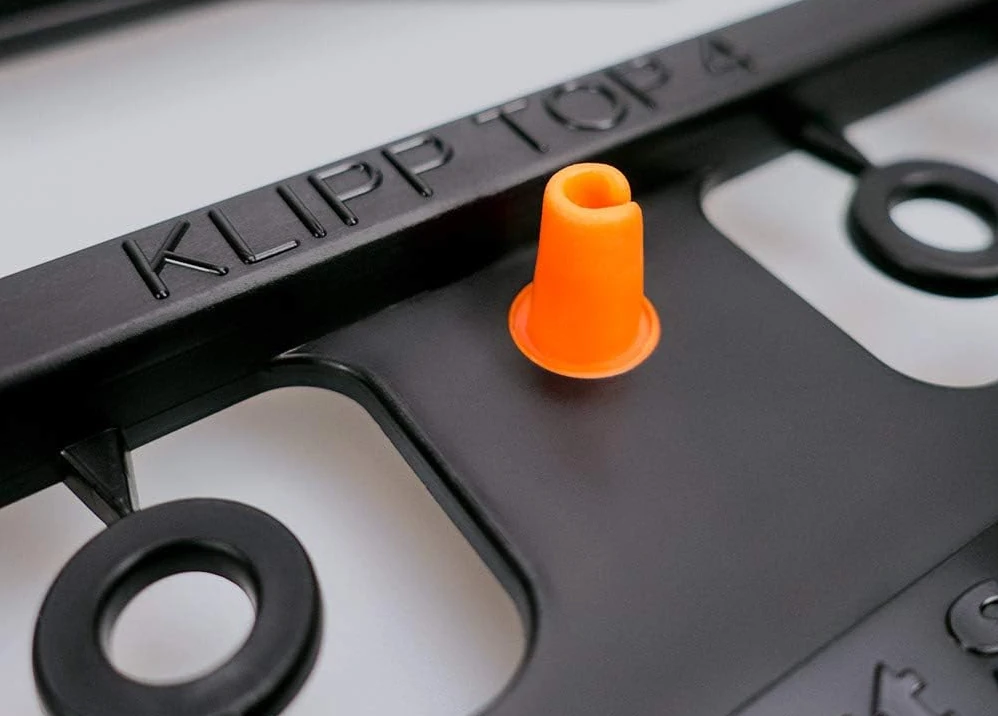 Klipp Top 4 numura rāmja amortizācijas elements un elastīgais materiāls tuvplānā