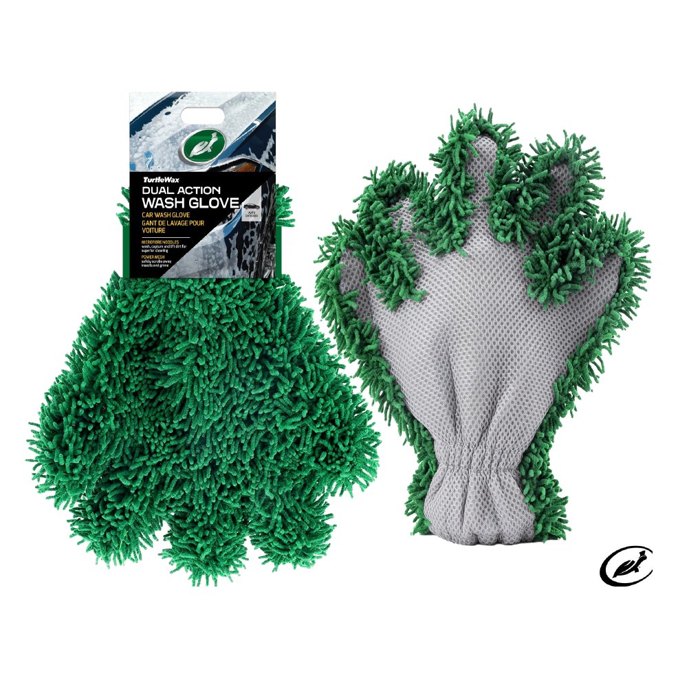 Divpusējs mazgāšanas cimds Turtle Wax Dual Action, 26 x 23 cm TWX54702 OE TWX54702