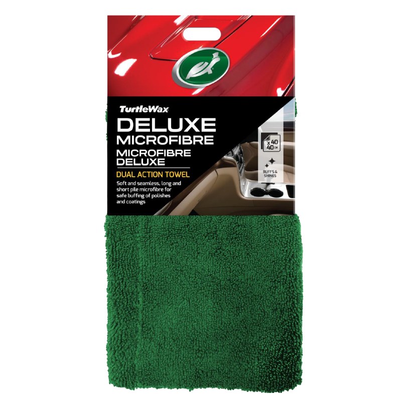 Divpusējs mikrošķiedras dvielis Turtle Wax Deluxe Dual Action TWX54693 OE TWX54693