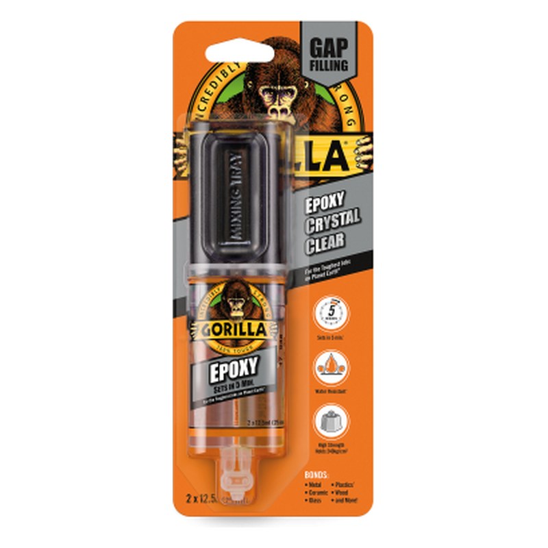Epoksīda līme Gorilla Epoxy Crystal Clear, 25 ml GOR6044001 OE Epoxy Crystal Clear