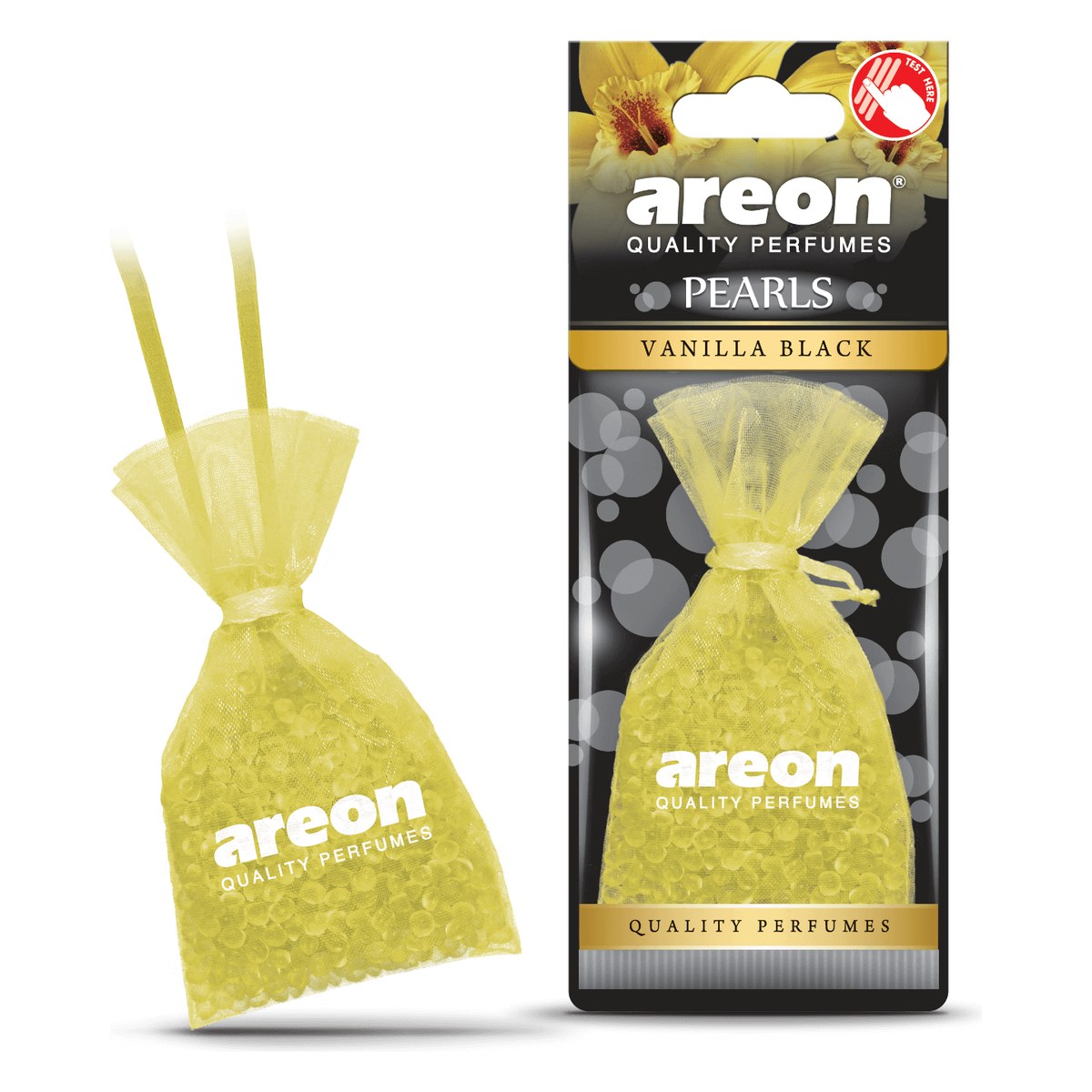 Gaisa atsvaidzinātājs AREON Pearls Vanilla Black, aromātiskās pērlītes