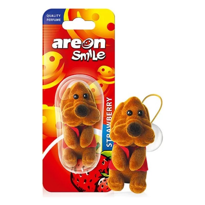 Gaisa atsvaidzinātājs AREON Smile Toy Brown Dog Strawberry