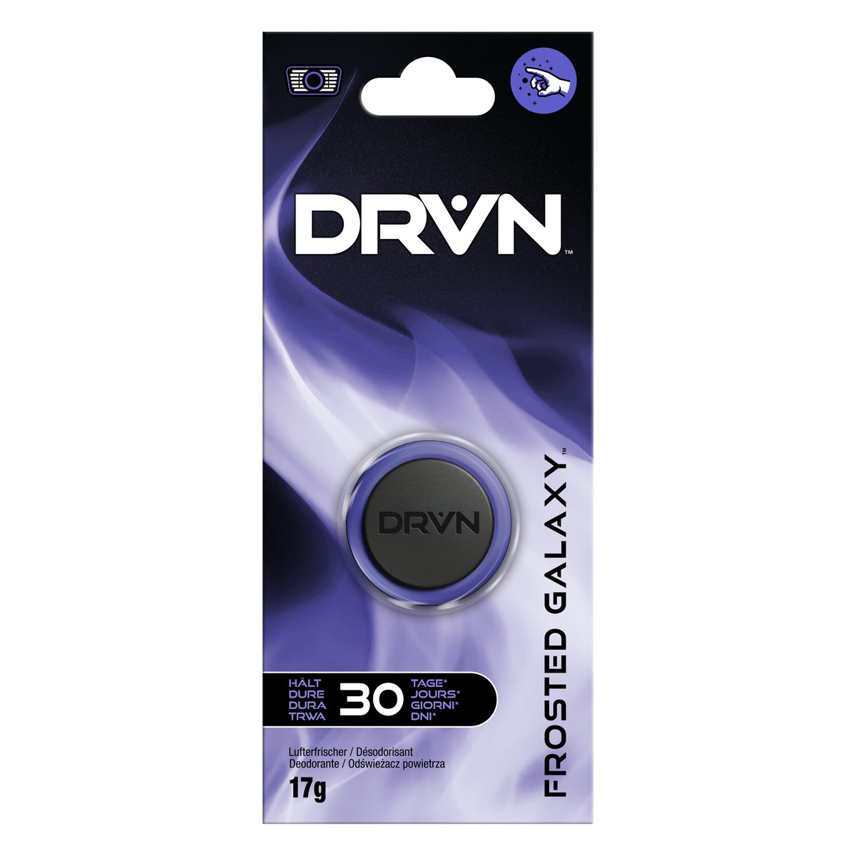 Gaisa atsvaidzinātājs ventilācijai DRVN Mini Vent Frosted Galaxy, 17 g