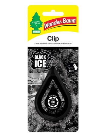 Gaisa atsvaidzinātājs ar klipsi WUNDER-BAUM Clip Black Ice, 12 g