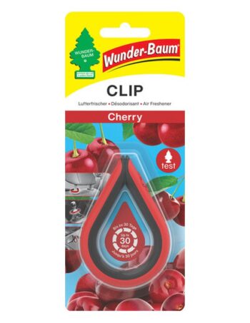 Gaisa atsvaidzinātājs ar klipsi WUNDER-BAUM Clip Cherry, 12 g